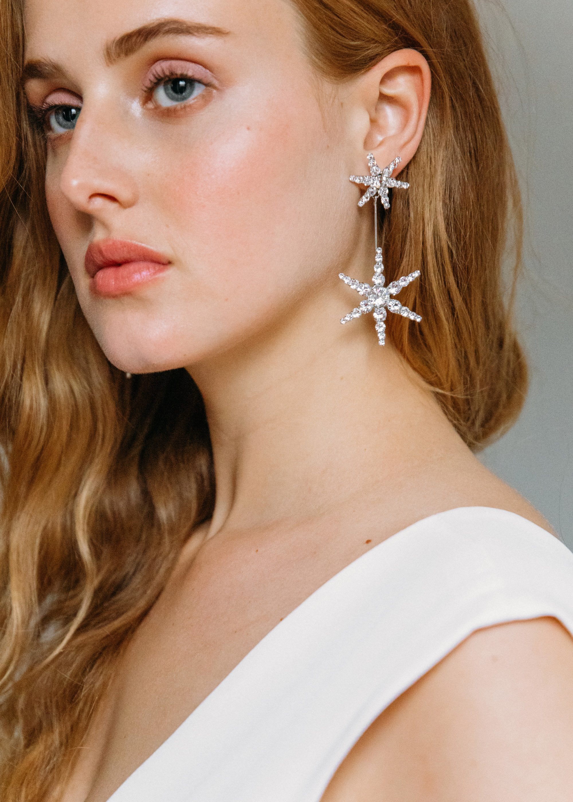 RENTAL][Estee Earrings Crystal]by JENNIFER BEHR｜JULIEBRIDAL